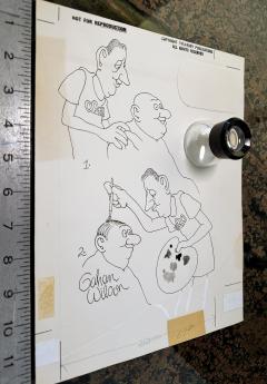 Gahan Wilson Barber Paints Mans Bald Head The Usual Sir Yes Please  - 4430327