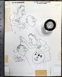 Gahan Wilson Barber Paints Mans Bald Head The Usual Sir Yes Please  - 4430328