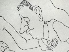 Gahan Wilson Barber Paints Mans Bald Head The Usual Sir Yes Please  - 4430331