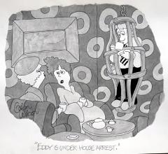 Gahan Wilson House Arrest Conceptual Art for The New Yorker - 4316244