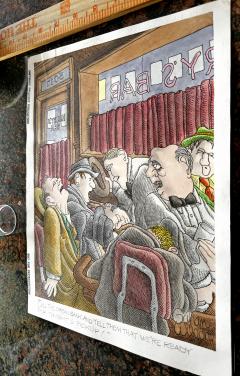 Gahan Wilson Macabre Bar Scene Drunks School of Charles Addams Playboy Cartoon - 3647764