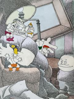 Gahan Wilson Macabre Cartoon Childrens Toys Attack Father Playboy Cartoon - 4257772