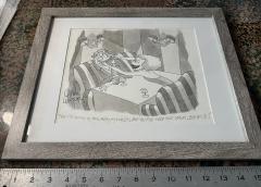 Gahan Wilson Man with Big Smile New Yorker Cartoon - 4309346