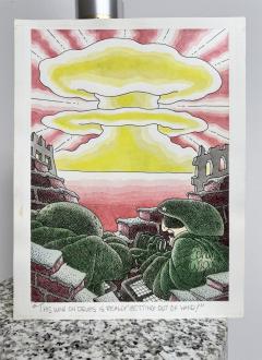 Gahan Wilson Original Gahan Wilson Artwork War on Drugs is Really Getting Out of Hand - 4597200