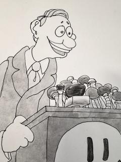 Gahan Wilson The Happy Face Political Party Logo Gahan Wilson Original Artwork - 4613800