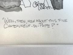 Gahan Wilson Wine Connoisseur Original Artwork by Legendary Cartoonist  - 4604235