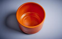 Gainey Ceramics 1960s California Orange Gainey Ceramics Gainey Pottery Planter Pot USA - 3223155