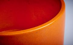 Gainey Ceramics 1960s California Orange Gainey Ceramics Gainey Pottery Planter Pot USA - 3223156