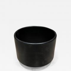 Gainey Ceramics 1960s California Pottery Modern Matte Black Midcentury Architectural Planter Pot - 2729714