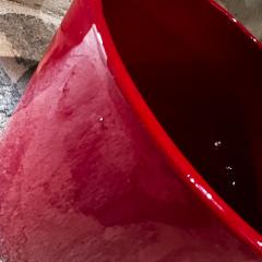 Gainey Ceramics 1960s Fabulous Red Gainey Planter Architectural Pottery California - 3263918
