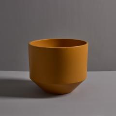 Gainey Ceramics 1970s Gainey Mustard Ceramic Planter - 4284087