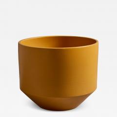 Gainey Ceramics 1970s Gainey Mustard Ceramic Planter - 4287657