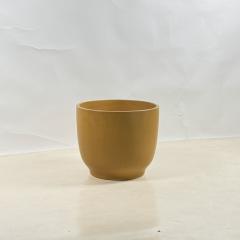 Gainey Ceramics Impeccable Mustard or Ochre Glazed Ceramic Planter by Gainey Ceramics - 4646498