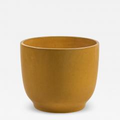 Gainey Ceramics Impeccable Mustard or Ochre Glazed Ceramic Planter by Gainey Ceramics - 4648131