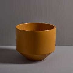Gainey Ceramics Large 1970s Gainey Mustard Ceramic Planter Two Enlighten - 4284072