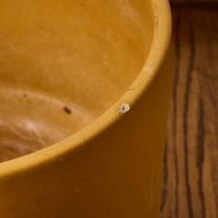 Gainey Ceramics Large 1970s Gainey Mustard Yellow Glazed Ceramic Planter - 4219302