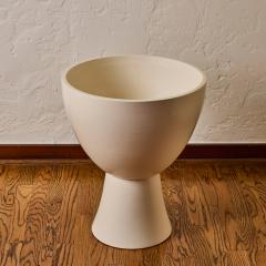 Gainey Ceramics Matte White Glazed Ceramic Gainey Prototype Midcentury Chalice Planter - 4217640