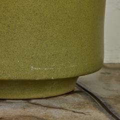 Gainey Ceramics Monumental 1960s Gainey Olive Green Speckle Glazed Ceramic Planter - 4219122
