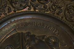 Gallic King Vercingetorix Repouss in Patinated Copper 19th Century - 4394561