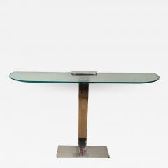 Gallotti Radice Console in Chrome and Glass - 1086107