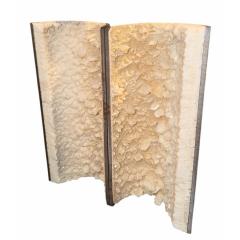 Galvanized Pipe Mineral Geode Industrial Chic Table Art - 4433105