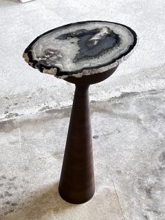 Gamboa Pangea Black Lace Agate Side Table - 4373957