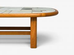Gangso M bler Danish Modern Coffee Table Teak Mosaic Tile Denmark 1970s - 4816193