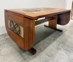 Gangso Mobler Poul H Poulsen Gangs M bler Danish Tile Top Dining Table in Teak Signed - 4577676
