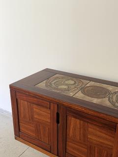 Gangso Mobler Poul H Poulsen for Gangs M bler Danish Rosewood Credenza with Ceramic Tile Top - 4709581