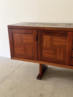 Gangso Mobler Poul H Poulsen for Gangs M bler Danish Rosewood Credenza with Ceramic Tile Top - 4709582