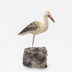 Garden Ornament cast stone Seagull on Wood Base - 2559699