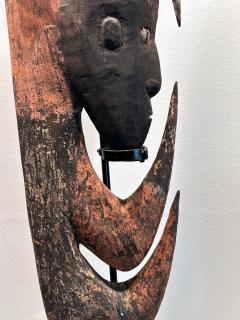 Garra Hook Sculpture on Display Stand Mid Sepik River Papua New Guinea - 3830839