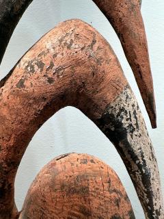 Garra Hook Sculpture on Display Stand Mid Sepik River Papua New Guinea - 3830842