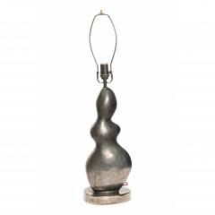 Gary DiPasquale Gary DiPasquale Contemporary Amorphic Form Ceramic Metallic Black Glazed Table L - 4700402