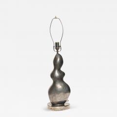Gary DiPasquale Gary DiPasquale Contemporary Amorphic Form Ceramic Metallic Black Glazed Table L - 4700575