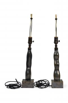 Gary DiPasquale Gary DiPasquale Contemporary Amorphic Form Ceramic Metallic Black and Bronze Gla - 4635215