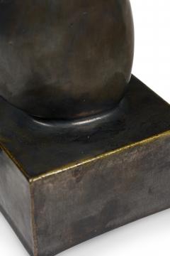 Gary DiPasquale Gary DiPasquale Contemporary Amorphic Form Ceramic Metallic Black and Bronze Gla - 4635219