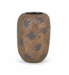 Gary DiPasquale Gary DiPasquale Contemporary Bronze Texture and Black Starburst Patterned Vase - 4669381
