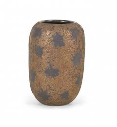 Gary DiPasquale Gary DiPasquale Contemporary Bronze Texture and Black Starburst Patterned Vase - 4669382