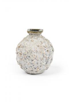 Gary DiPasquale Gary DiPasquale Contemporary Square Top Vase with Bulbous and Encrusted Texture - 4665353