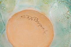 Gary DiPasquale Gary DiPasquale Contemporary Textural Amorphic Form Monochromatic Lobed Round Ce - 4668002
