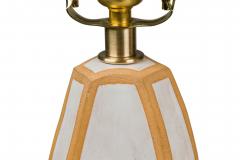Gary DiPasquale Gary DiPasquale Contemporary Wave Form Clay and White Glazed Table Lamps - 4635229