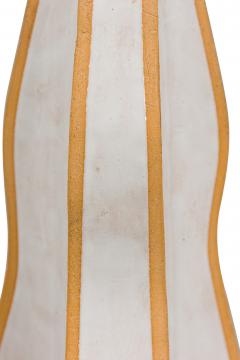 Gary DiPasquale Gary DiPasquale Contemporary Wave Form Clay and White Glazed Table Lamps - 4635230