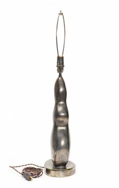 Gary DiPasquale Gary Dipasquale Amorphic Form Ceramic Metallic Black Glazed Table Lamp - 3171085