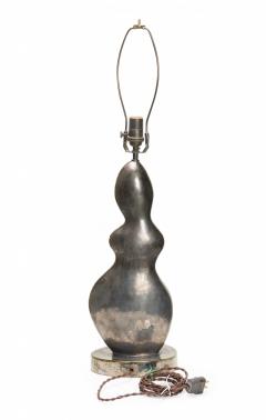Gary DiPasquale Gary Dipasquale Amorphic Form Ceramic Metallic Black Glazed Table Lamp - 3171086