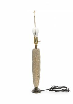 Gary DiPasquale Gary Dipasquale Contemporary Ceramic Envelope Form Bark Texture Table Lamp - 3171001