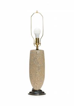 Gary DiPasquale Gary Dipasquale Contemporary Ceramic Envelope Form Bark Texture Table Lamp - 3171004