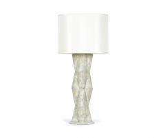 Gary DiPasquale Gary Dipasquale Contemporary Gray Pebbled Finish Ceramic Table Lamp - 3171161