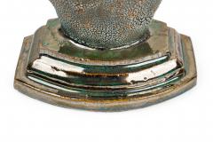 Gary DiPasquale Pair of Gary DiPasquale Contemporary Hand Built Blue Black Bark Lamps - 4274575