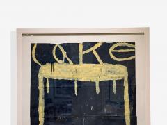 Gary Komarin Blue and Yellow Contemporary Cake Painting American 21st C  - 4005333